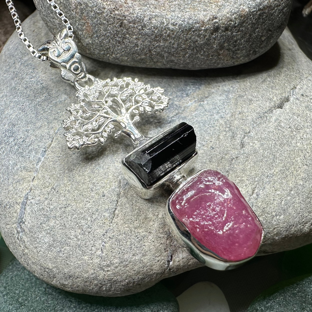 Tree of Life Gemstone Necklace