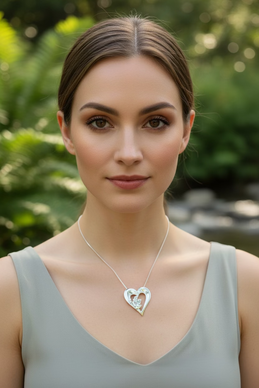 Scotland Heart Necklace - Handmade in Scotland