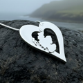 Scotland Heart Necklace - Handmade in Scotland