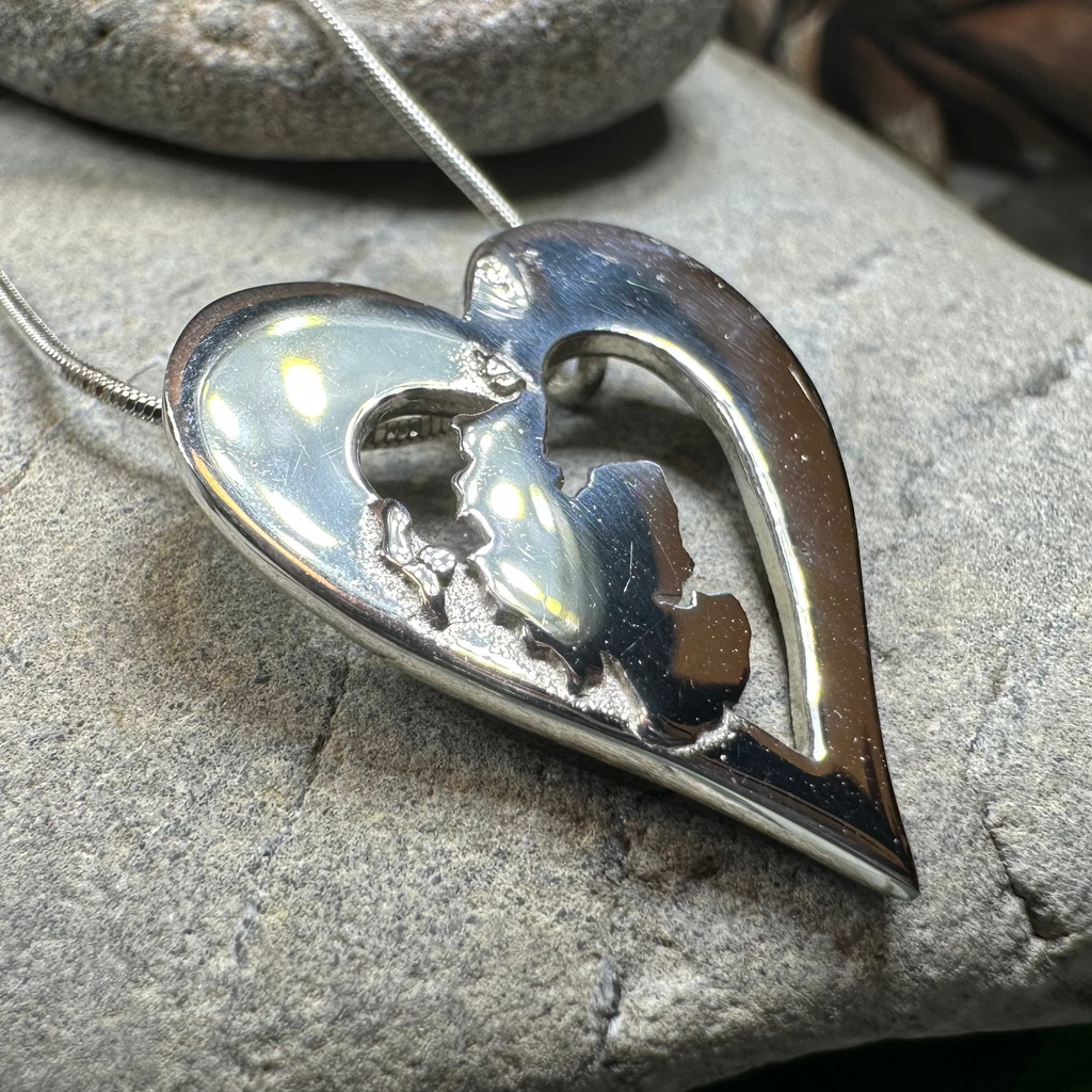 Scotland Heart Necklace - Handmade in Scotland