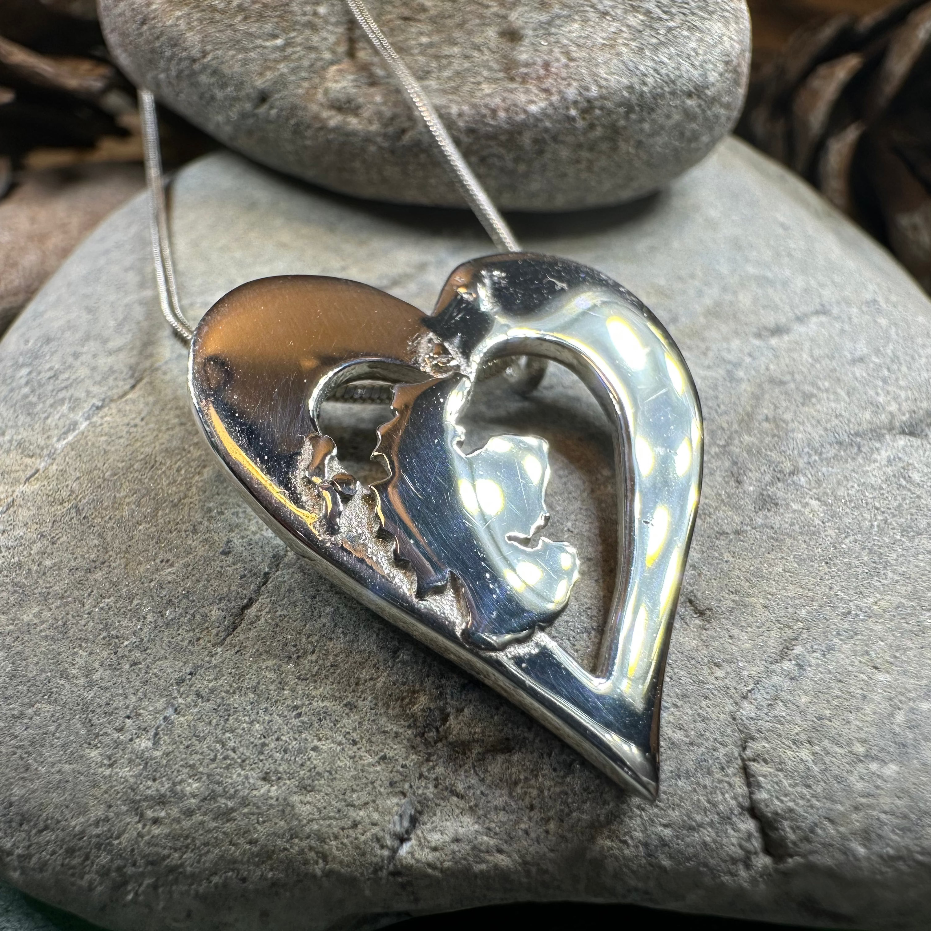 Scotland Heart Necklace - Handmade in Scotland