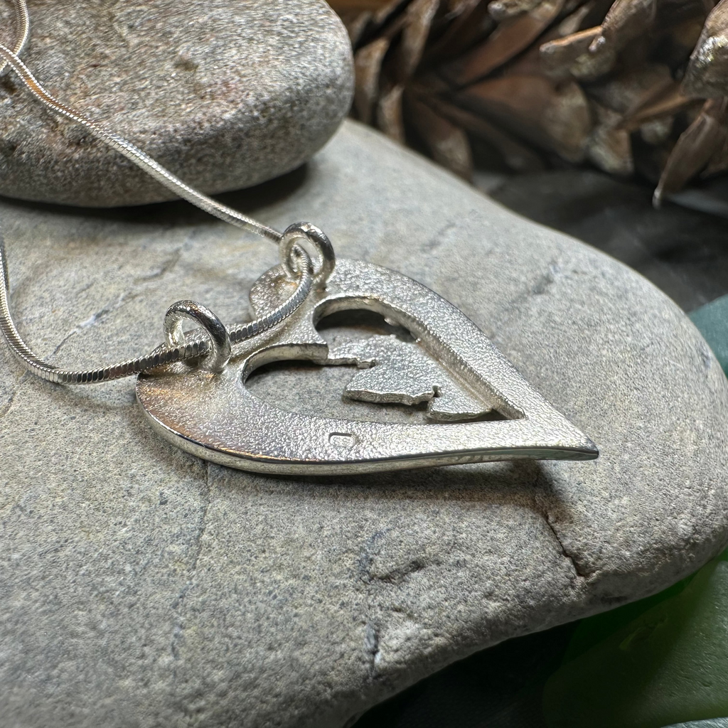 Scotland Heart Necklace - Handmade in Scotland
