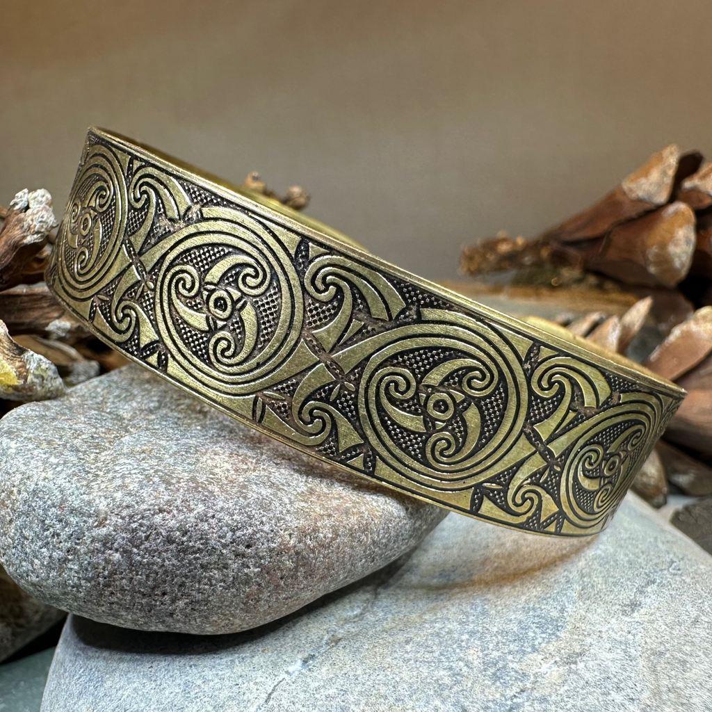 Evolution Bronze Celtic Cuff Bracelet