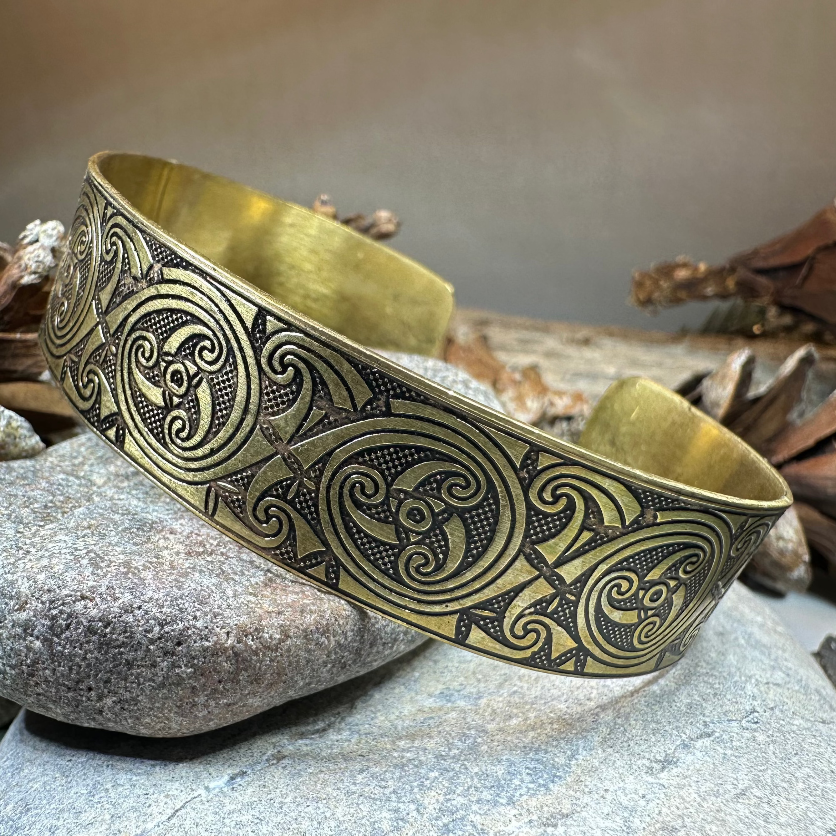 Evolution Bronze Celtic Cuff Bracelet