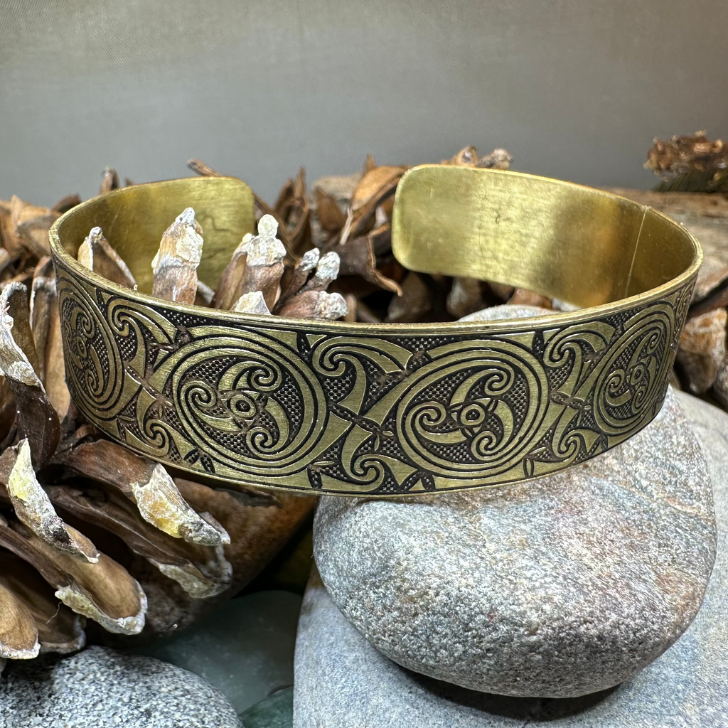 Evolution Bronze Celtic Cuff Bracelet