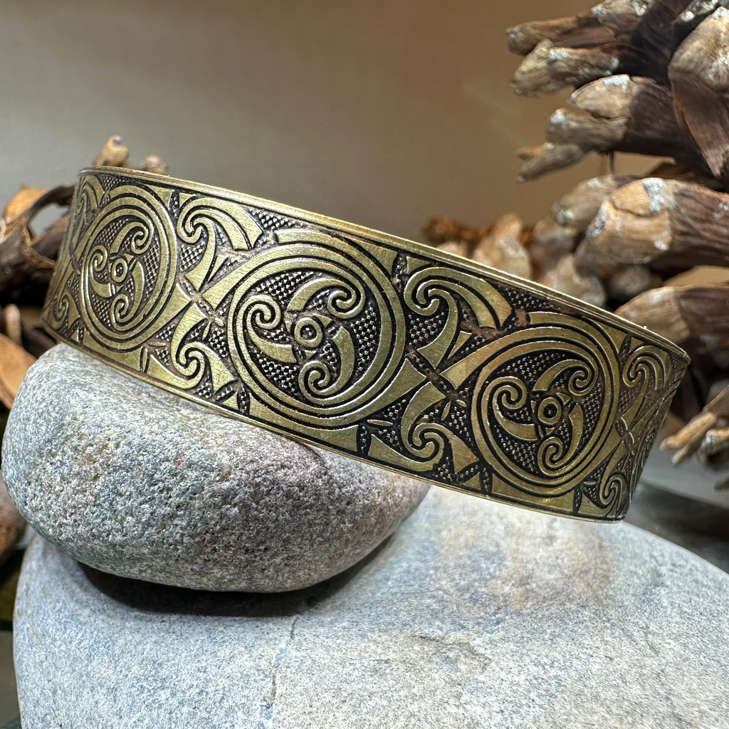 Evolution Bronze Celtic Cuff Bracelet