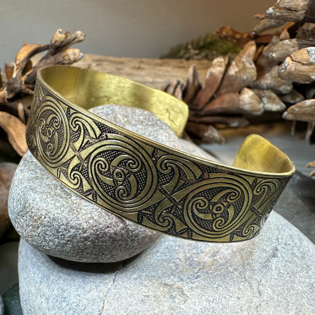 Evolution Bronze Celtic Cuff Bracelet
