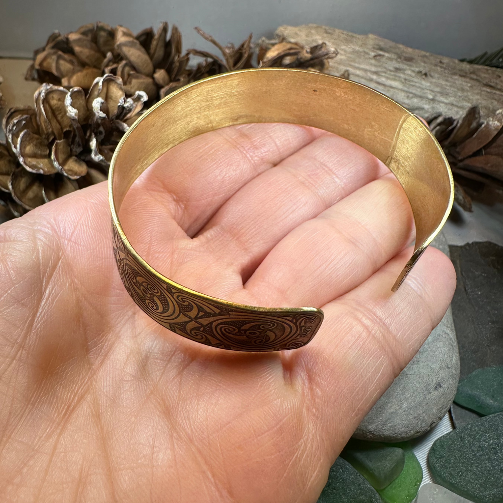 Evolution Bronze Celtic Cuff Bracelet