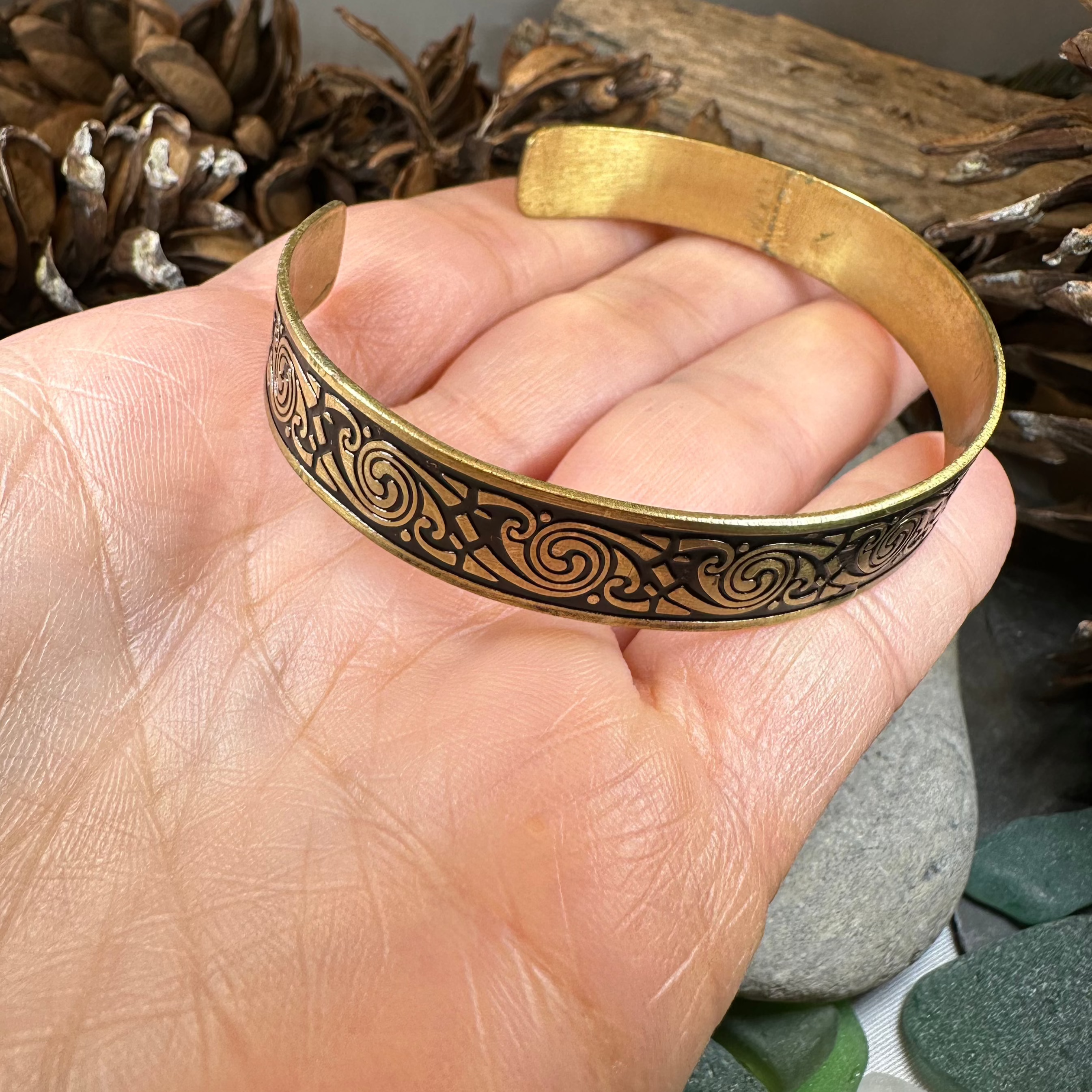 Pictish Bronze Cuff Bracelet