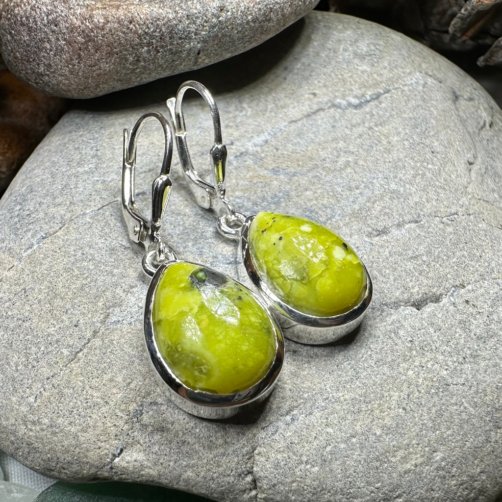 Connemara Marble Ireland Teardrop Earrings
