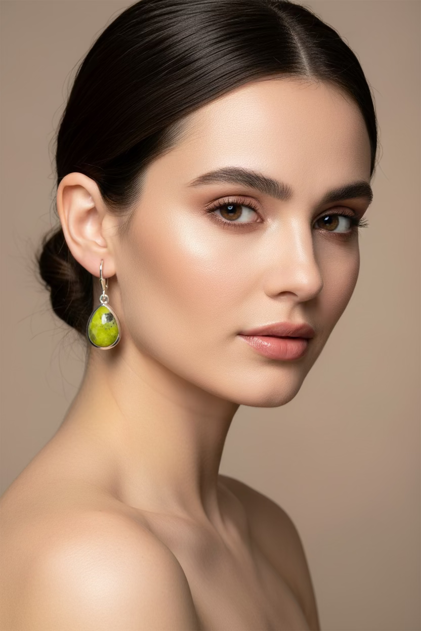 Connemara Marble Ireland Teardrop Earrings