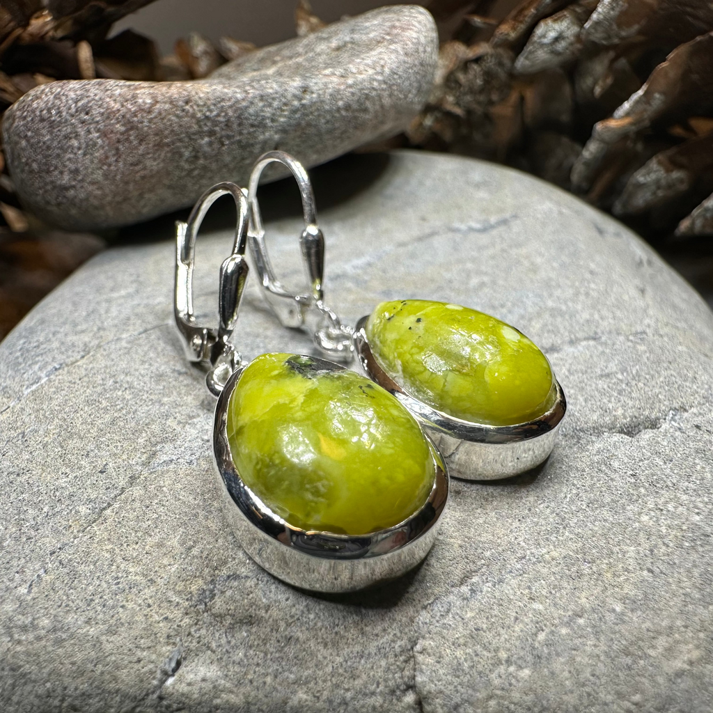 Connemara Marble Ireland Teardrop Earrings