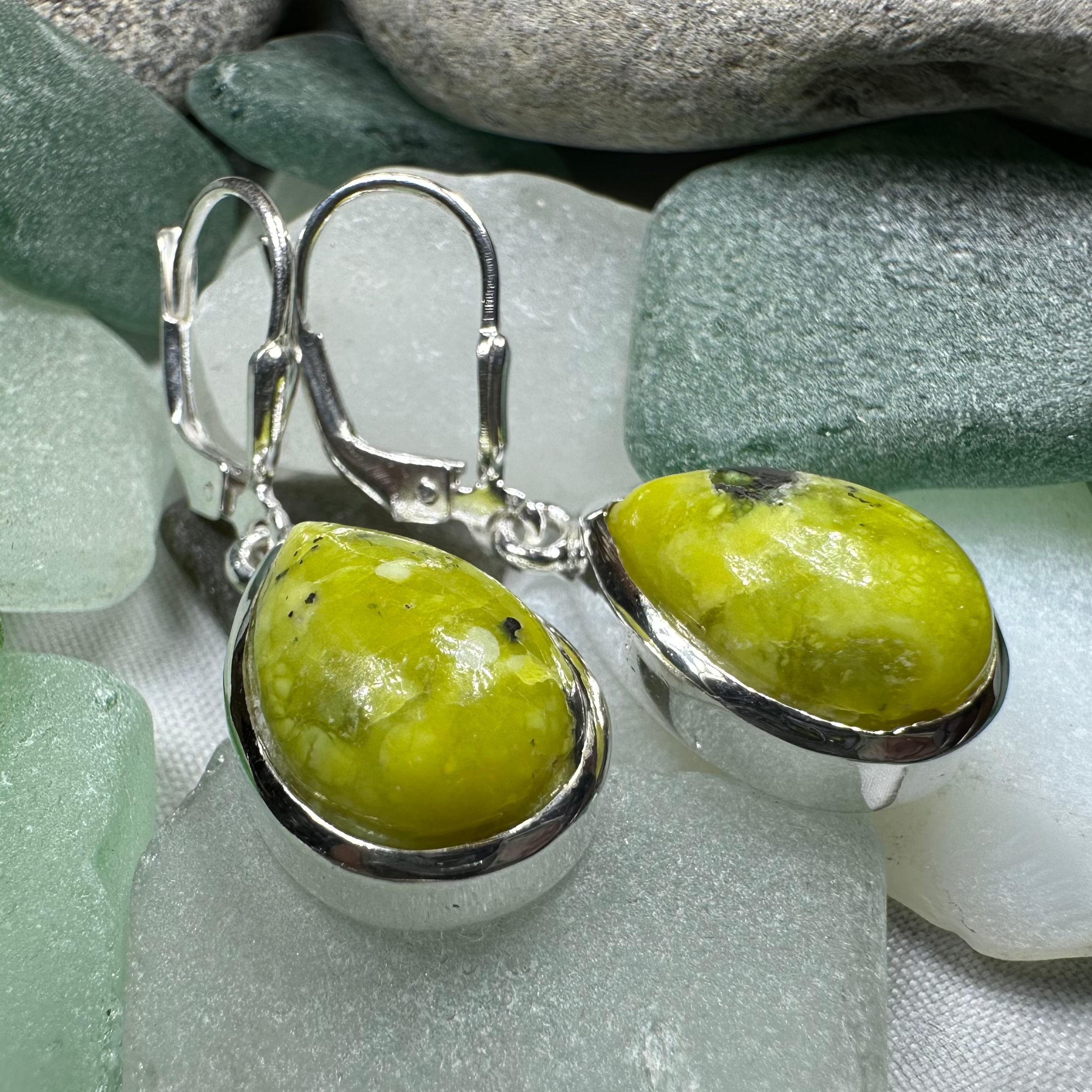 Connemara Marble Ireland Teardrop Earrings