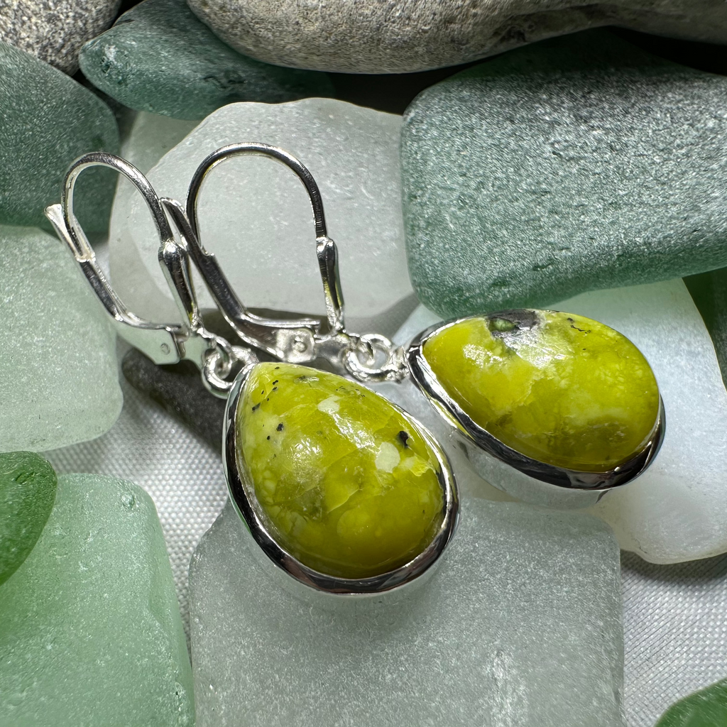 Connemara Marble Ireland Teardrop Earrings