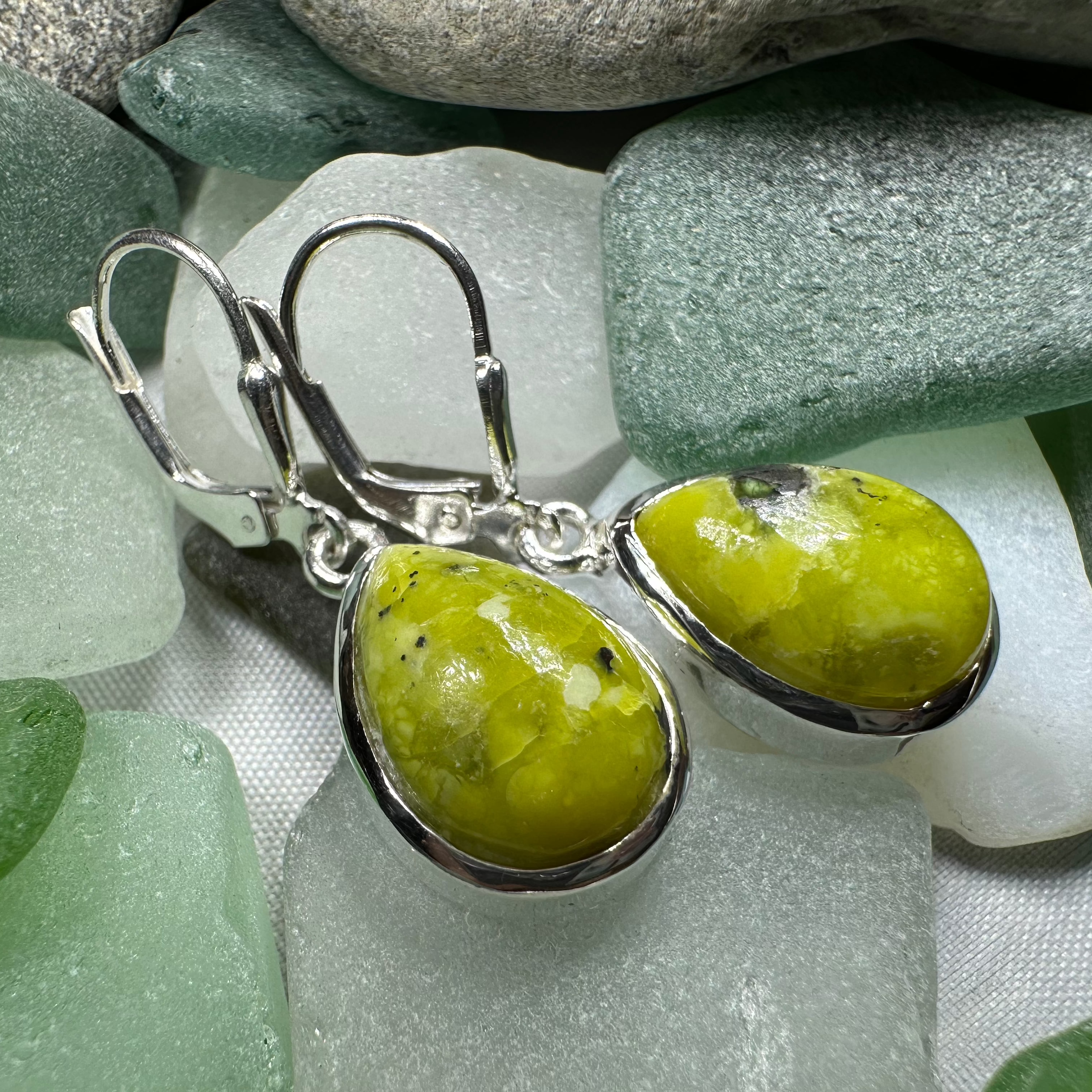 Connemara Marble Ireland Teardrop Earrings