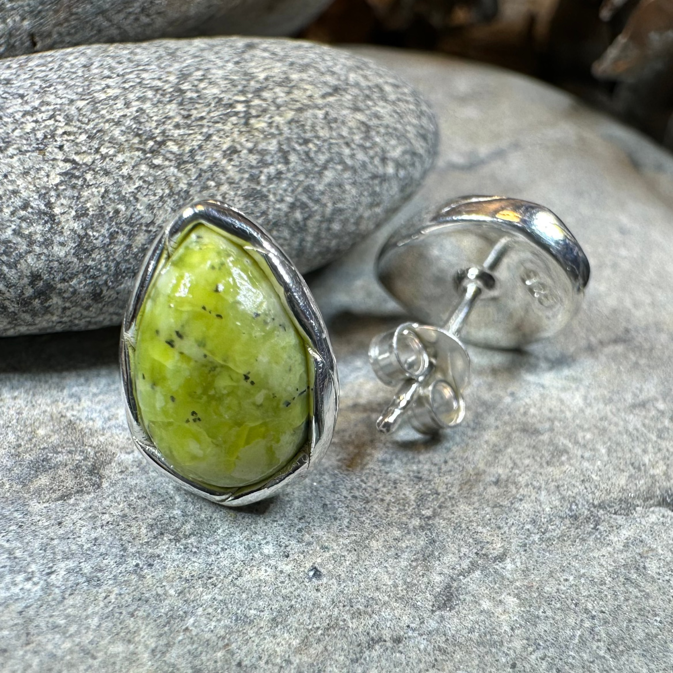 Connemara Marble Ireland Post Earrings