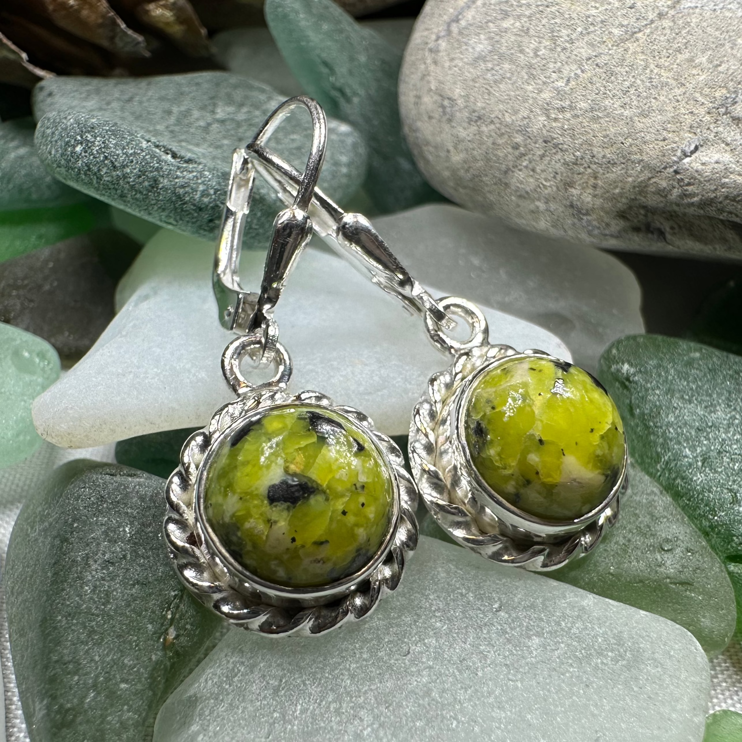 Petite Connemara Marble Ireland Earrings