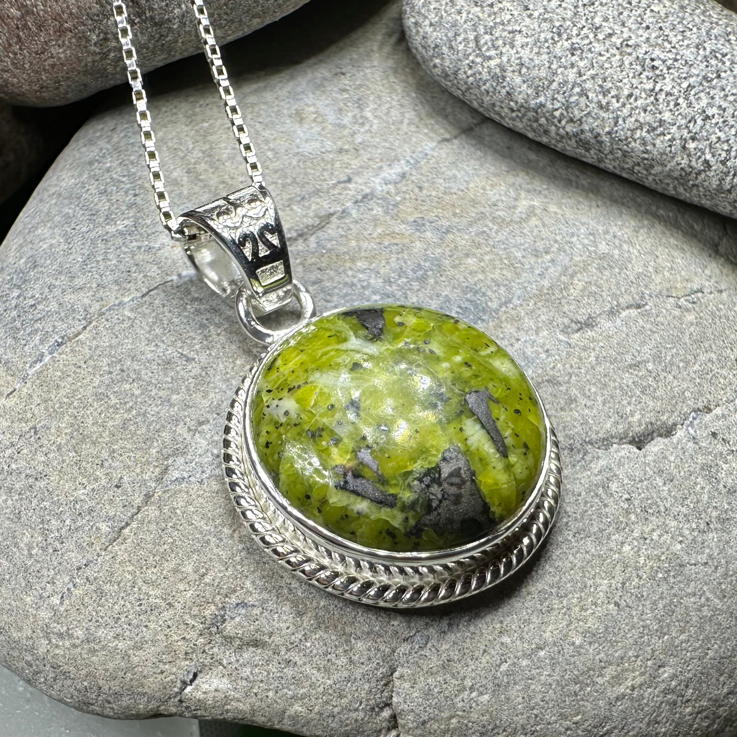 Connemara Marble Irish Round Necklace