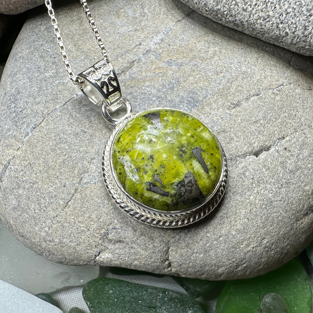 Connemara Marble Irish Round Necklace