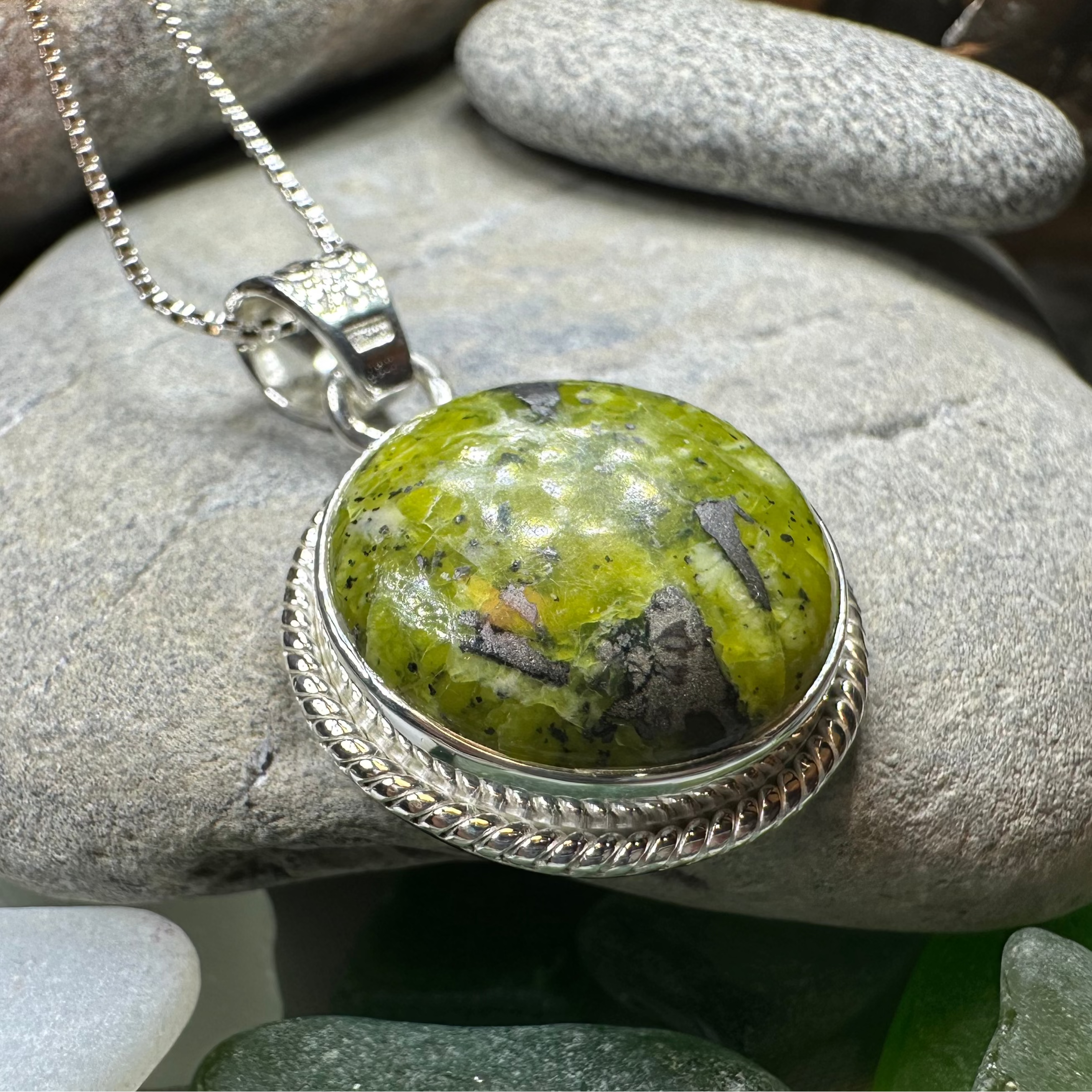 Connemara Marble Irish Round Necklace
