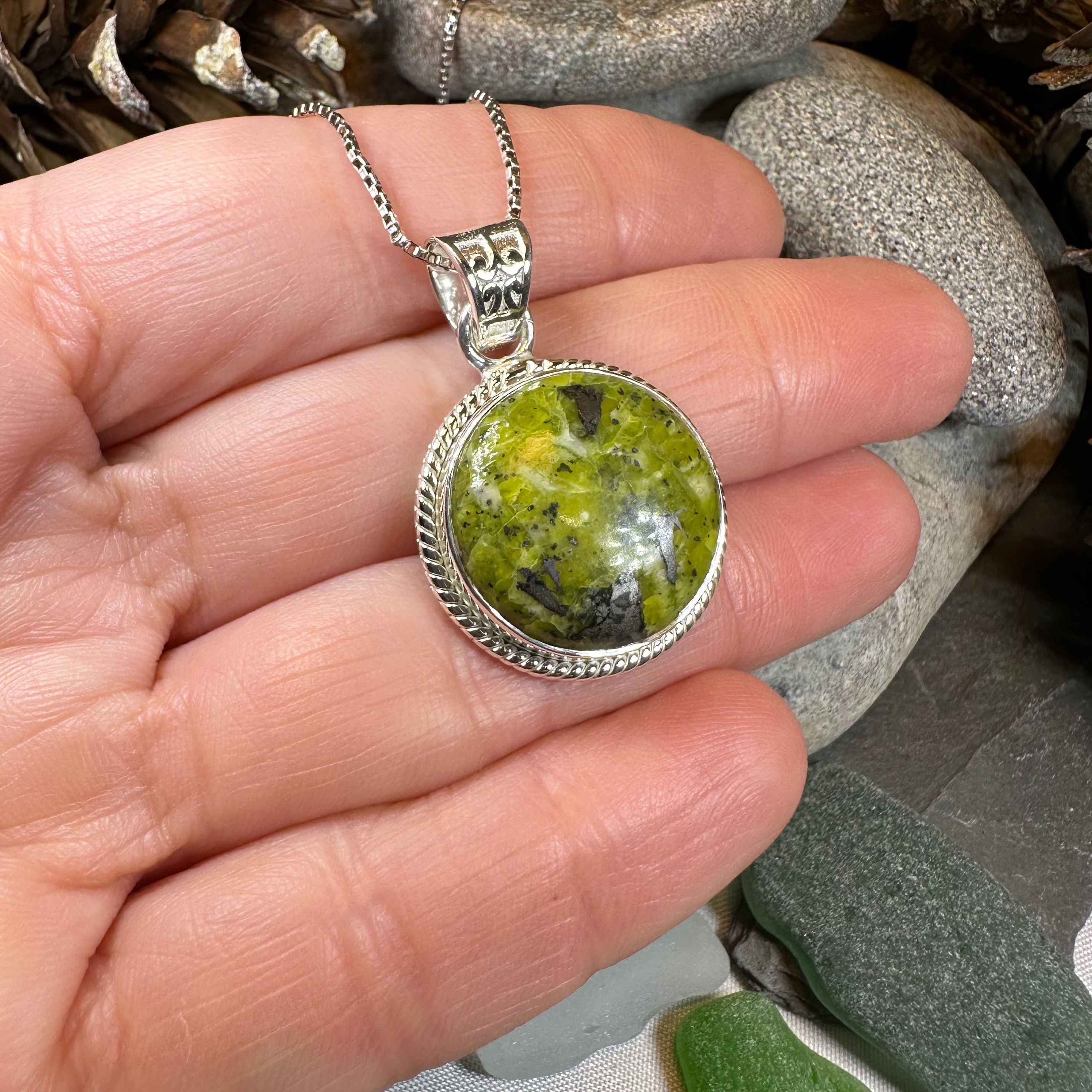 Connemara Marble Irish Round Necklace