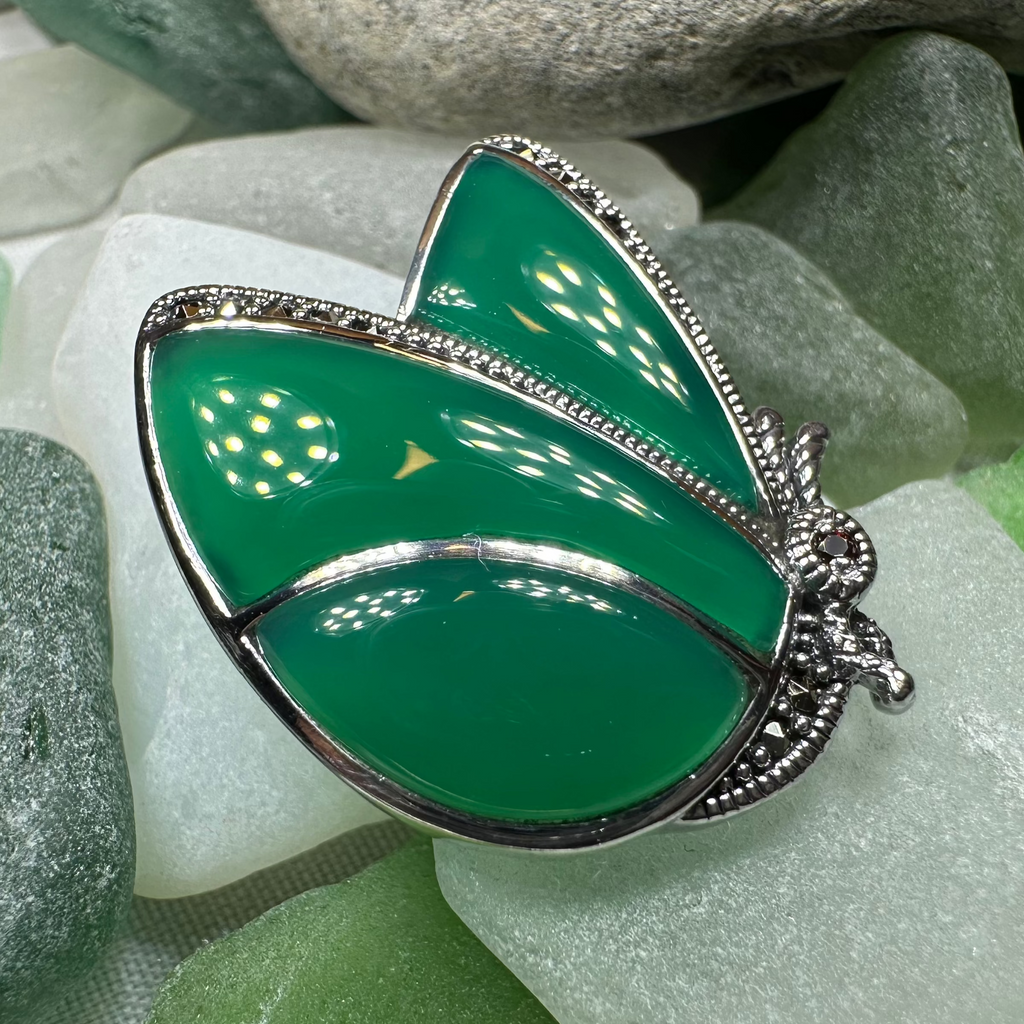 Butterfly Marcasite Brooch