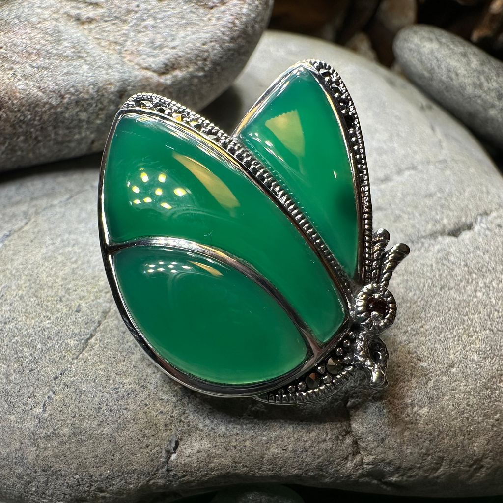 Butterfly Marcasite Brooch