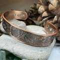 Scottish Thistle Copper Cuff Bracelet