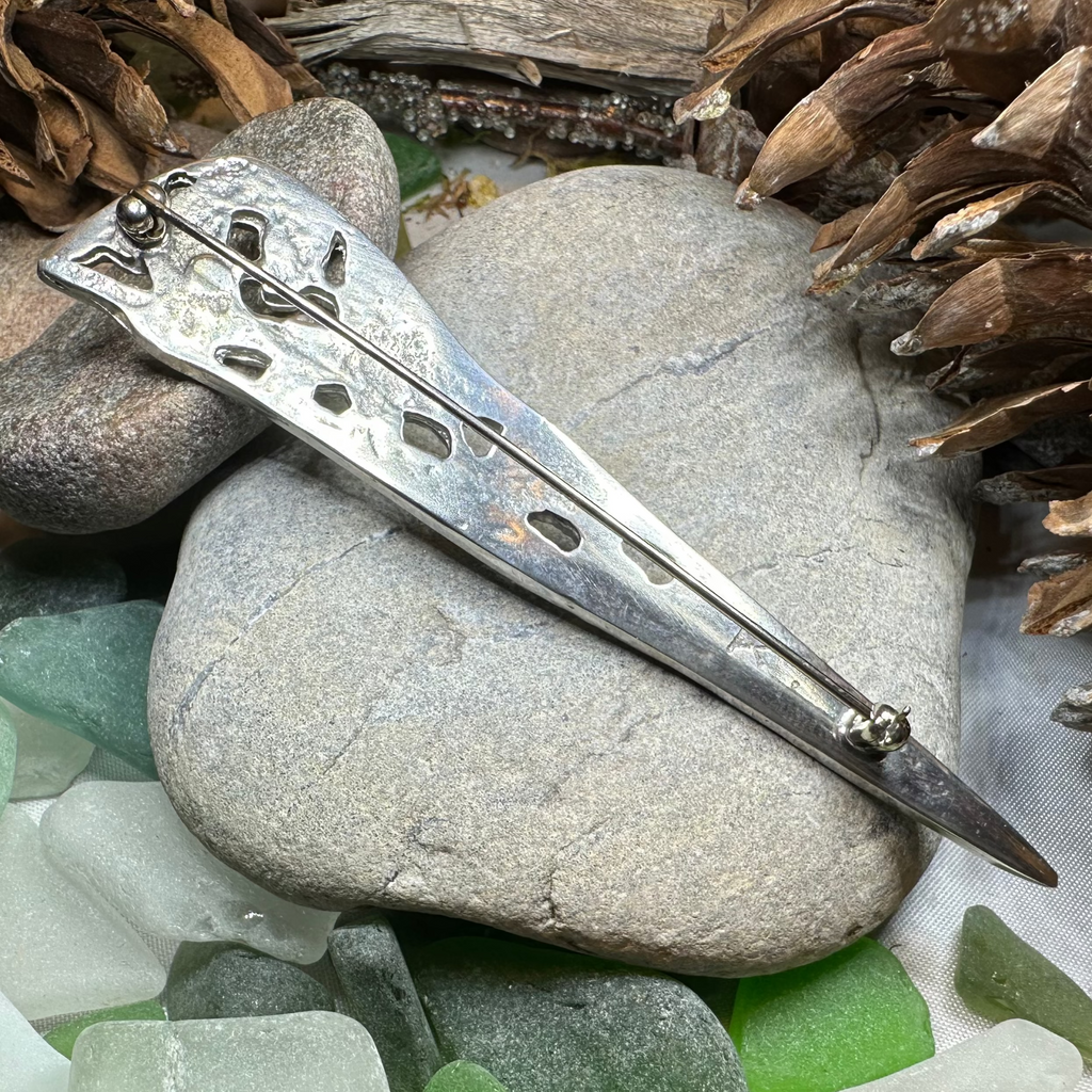 Scottish Celtic Dragon Kilt Pin - Handmade in Scotland