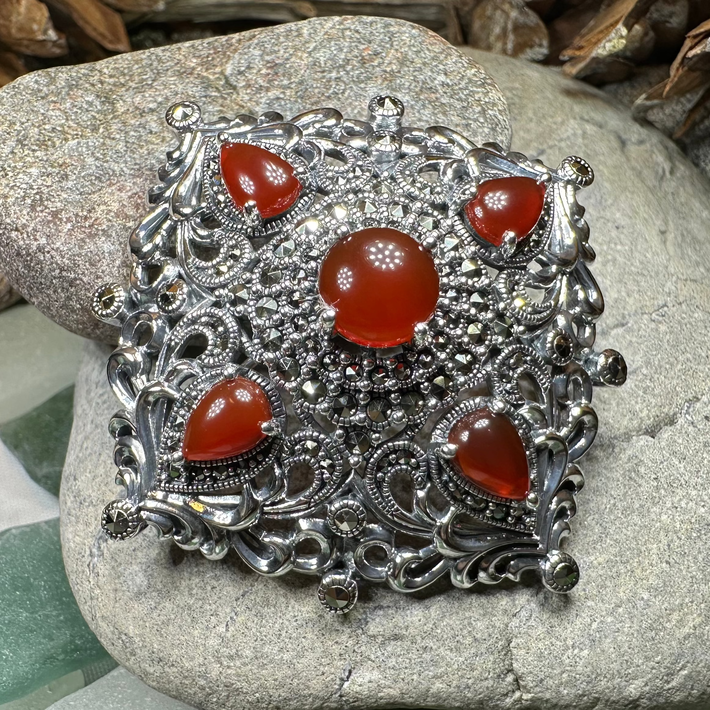Sunset Celtic Knot Brooch