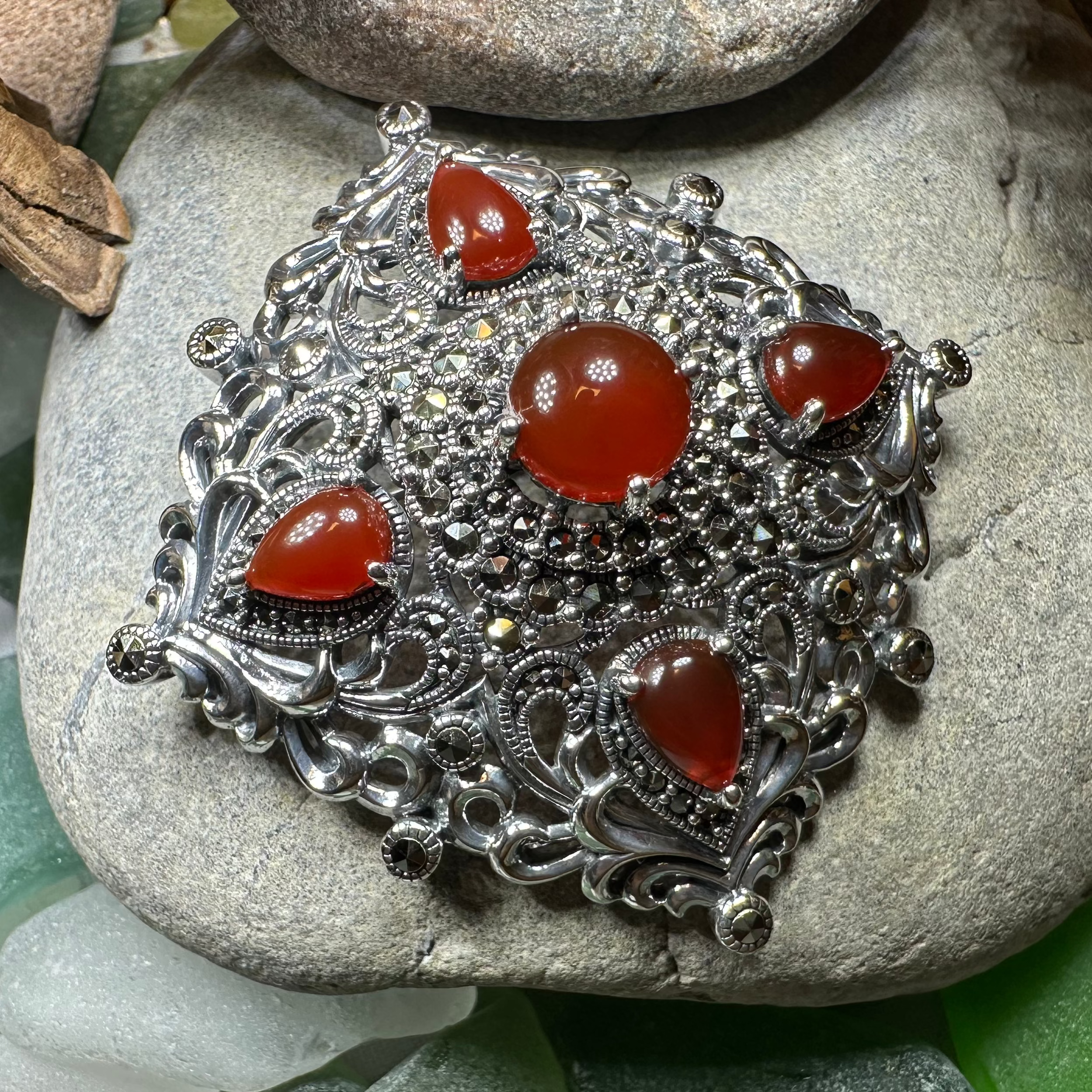 Sunset Celtic Knot Brooch