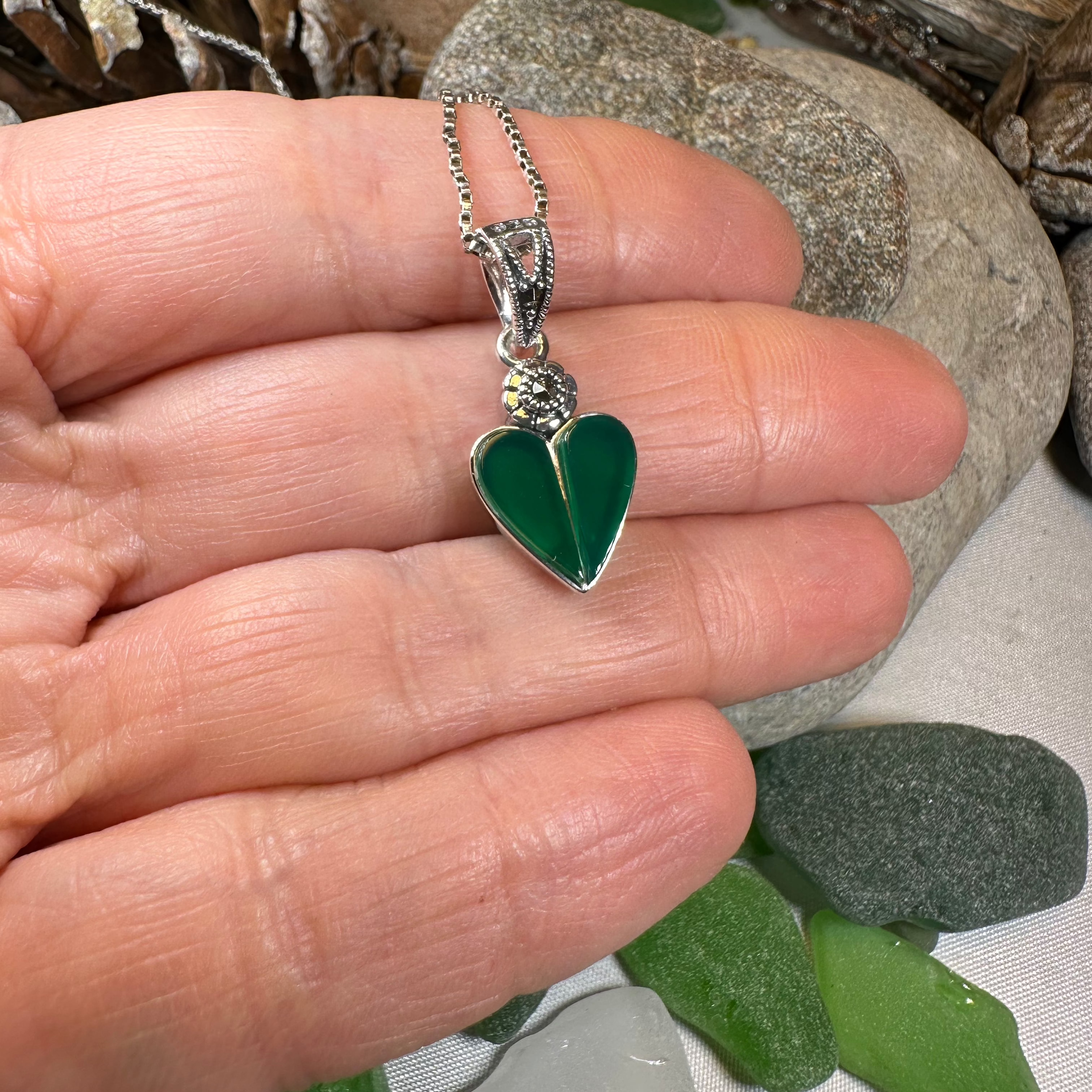 Aubrina Celtic Heart Necklace