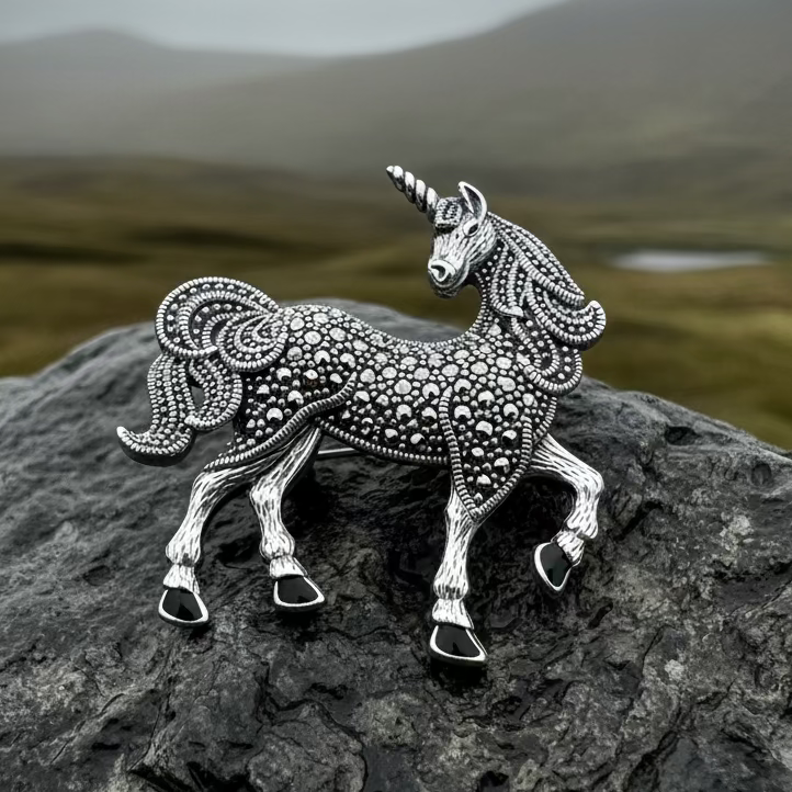 Elegant Unicorn of Scotland Pin