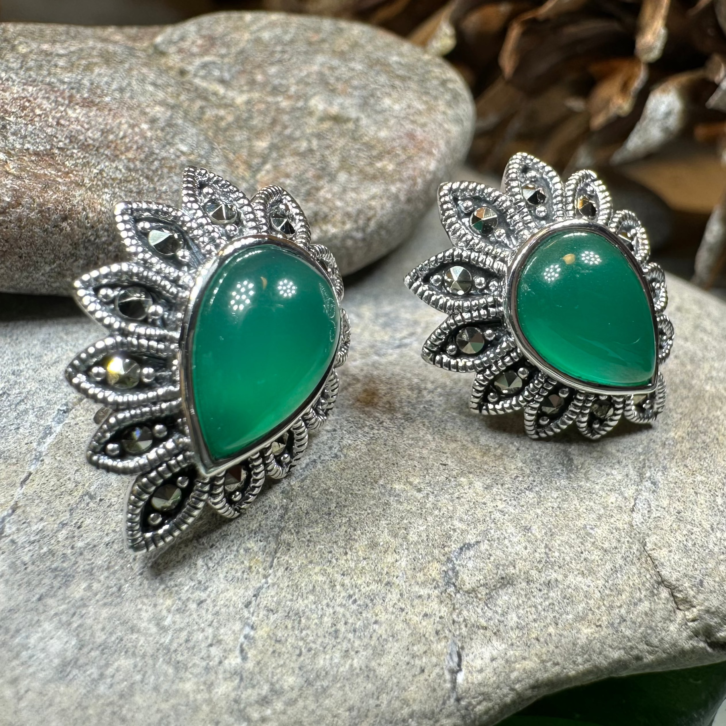 Glenys Marcasite Post Earrings