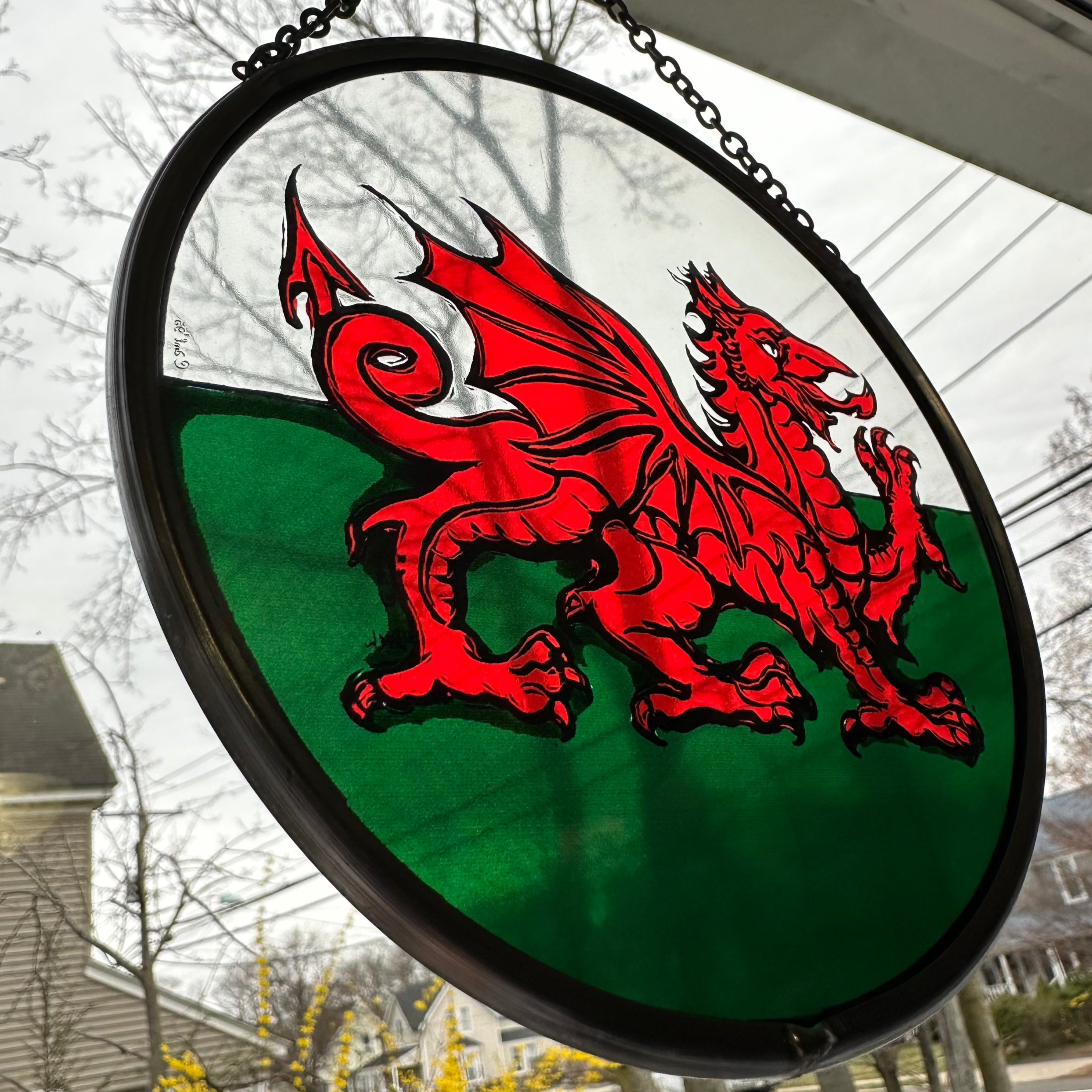 Welsh Dragon Suncatcher