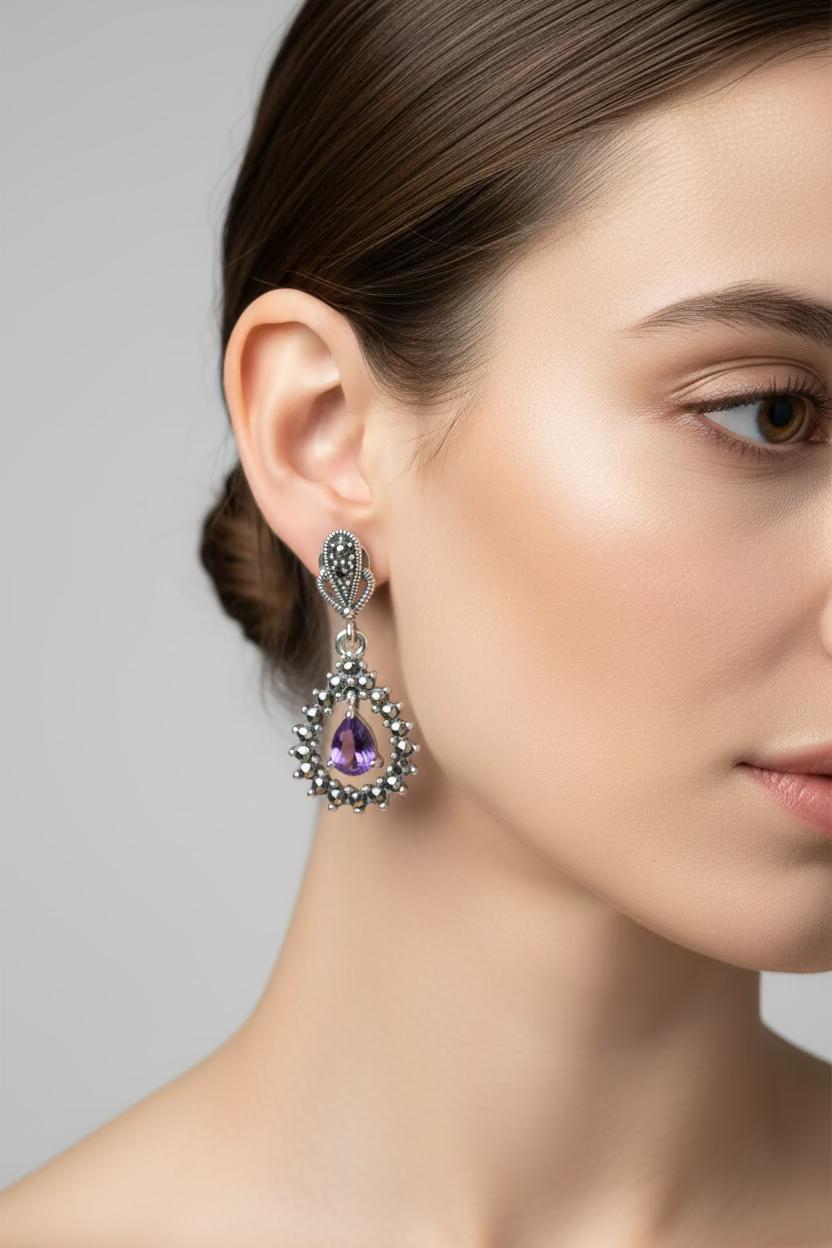 Bebe Marcasite Earrings