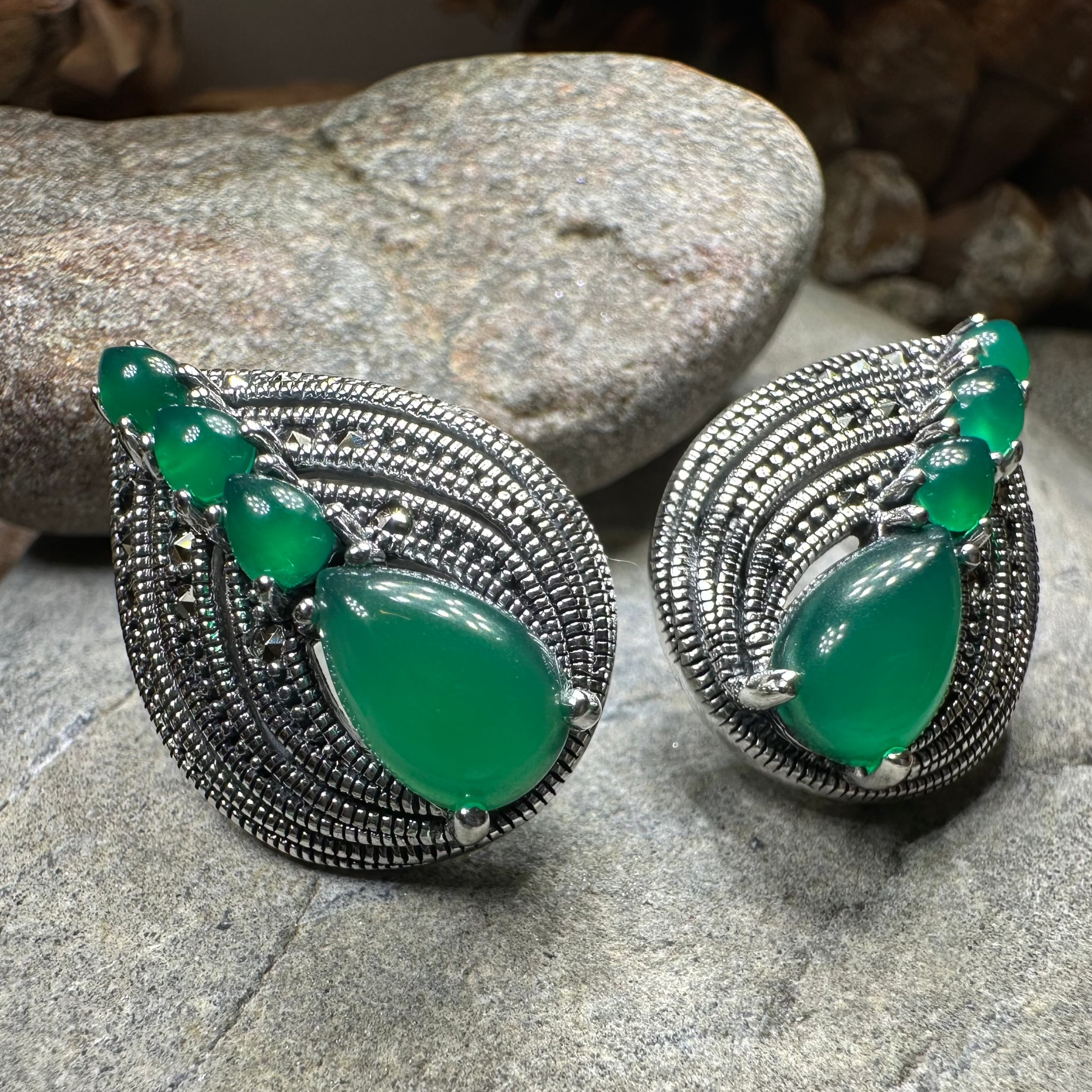 Theda Marcasite Post Earrings