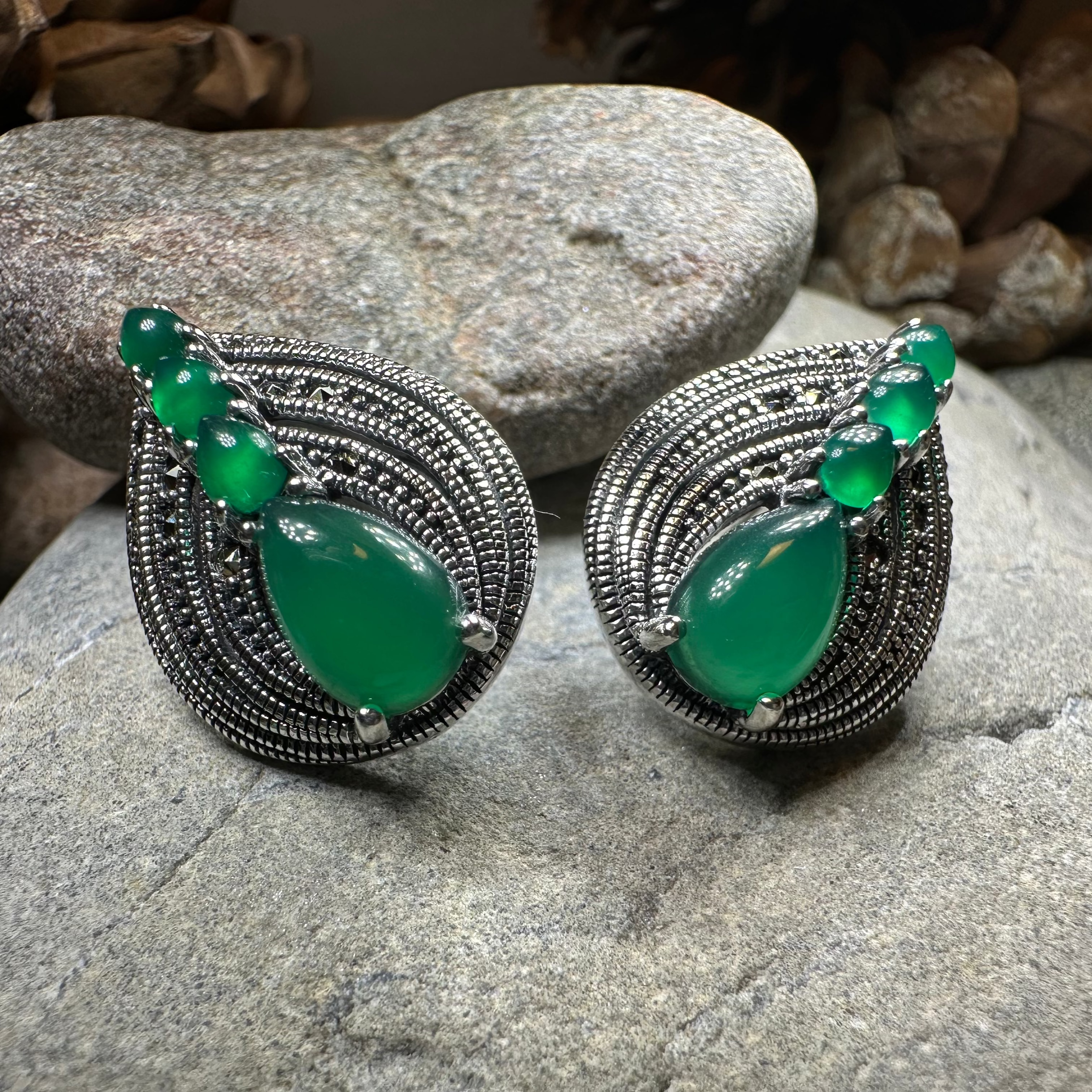 Theda Marcasite Post Earrings