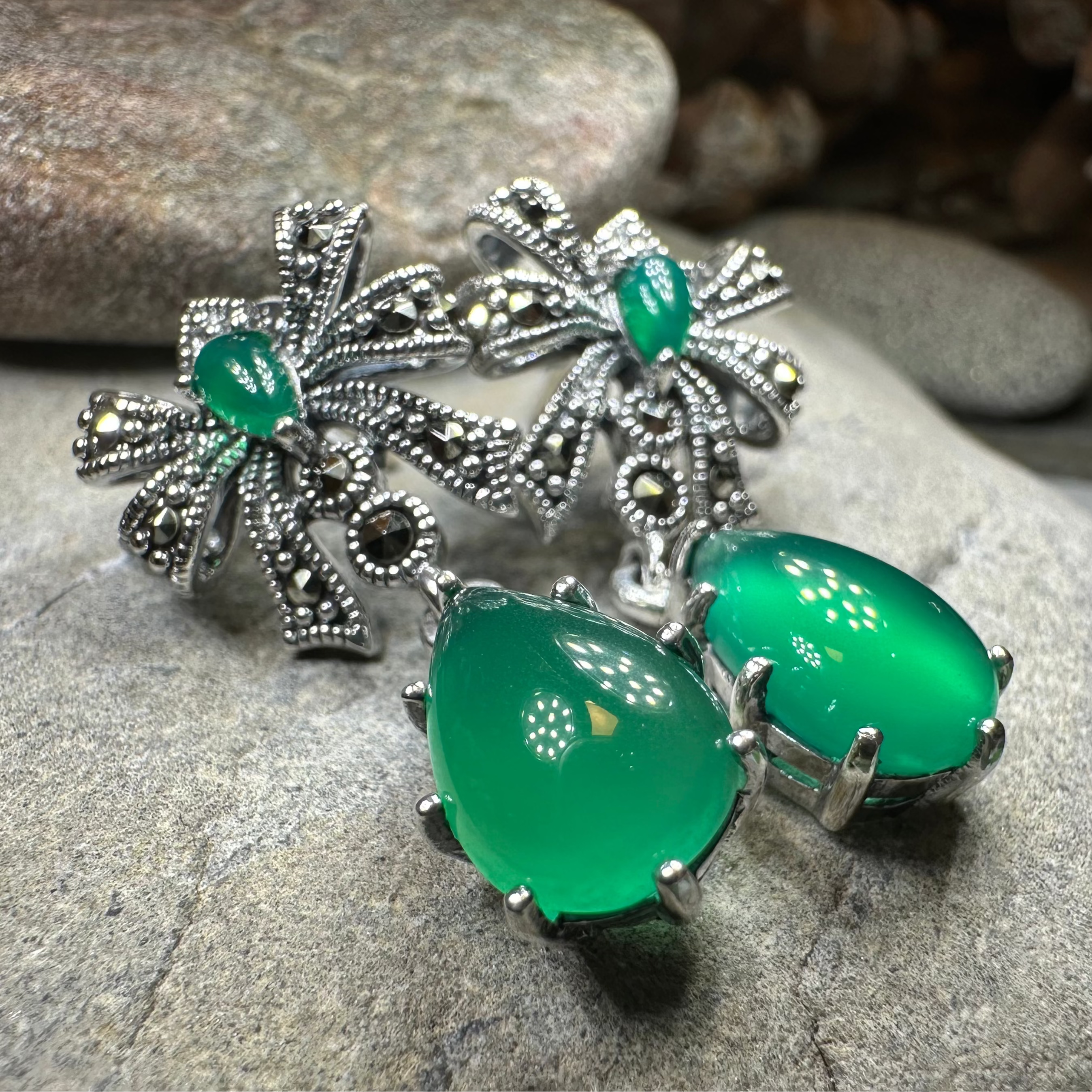 Irish Princess Marcasite Earrings