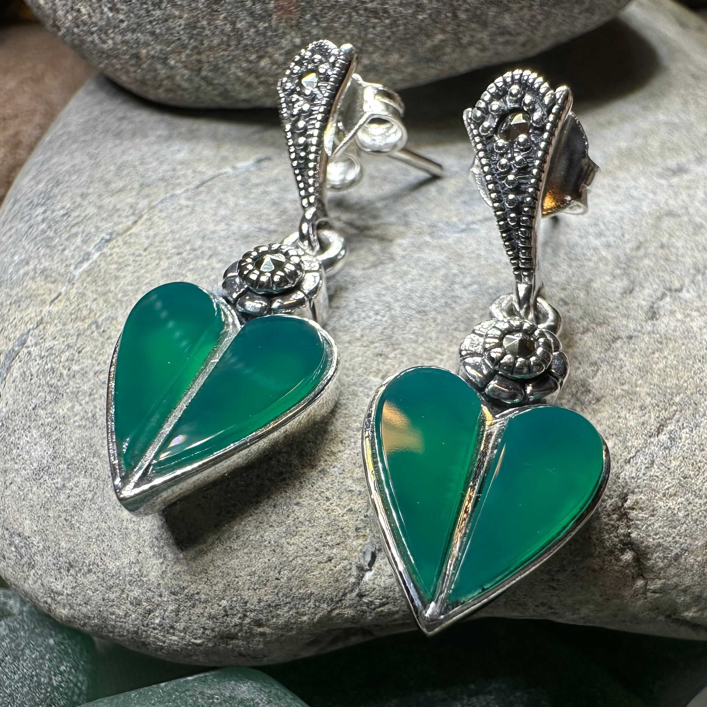 Aubrina Celtic Heart Earrings