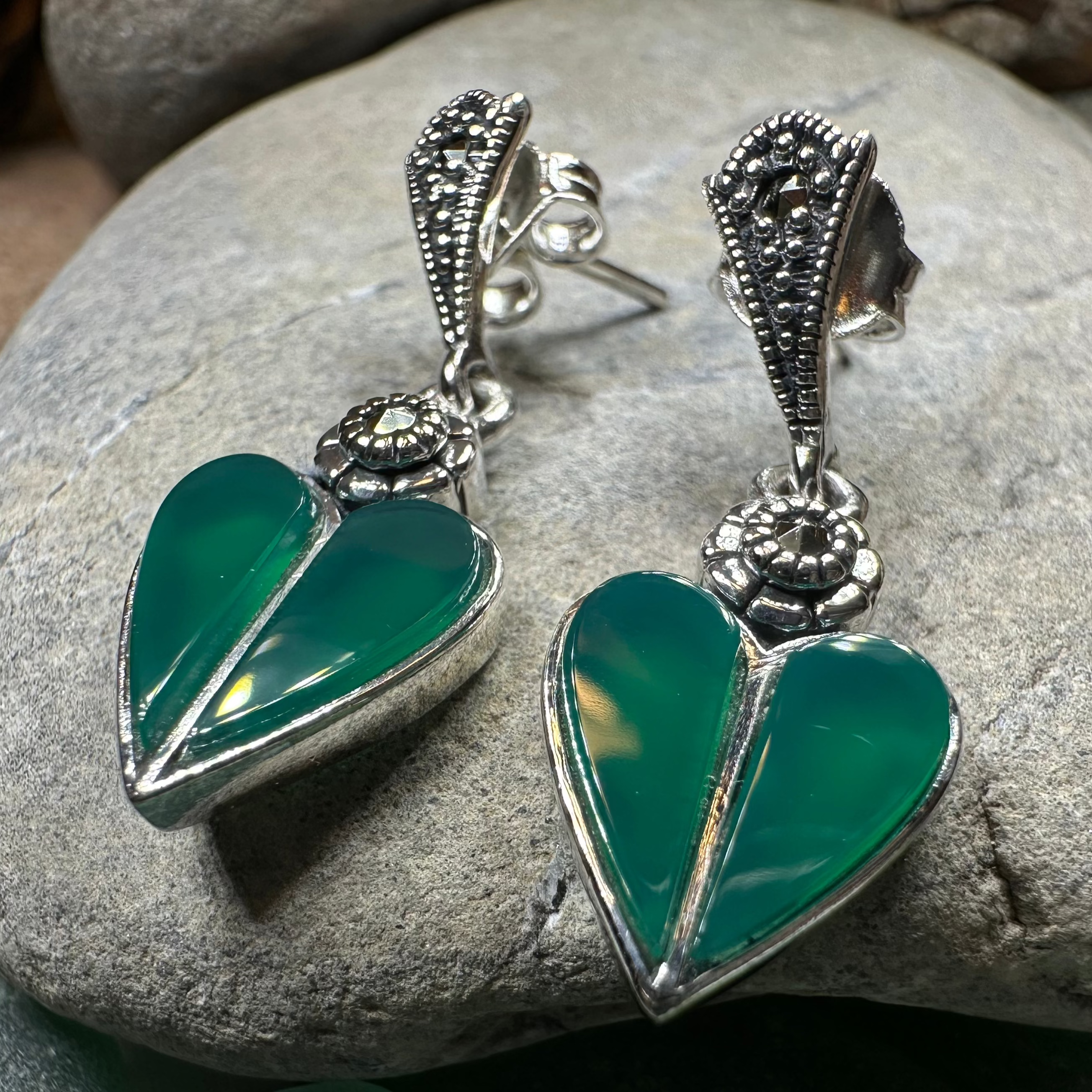 Aubrina Celtic Heart Earrings