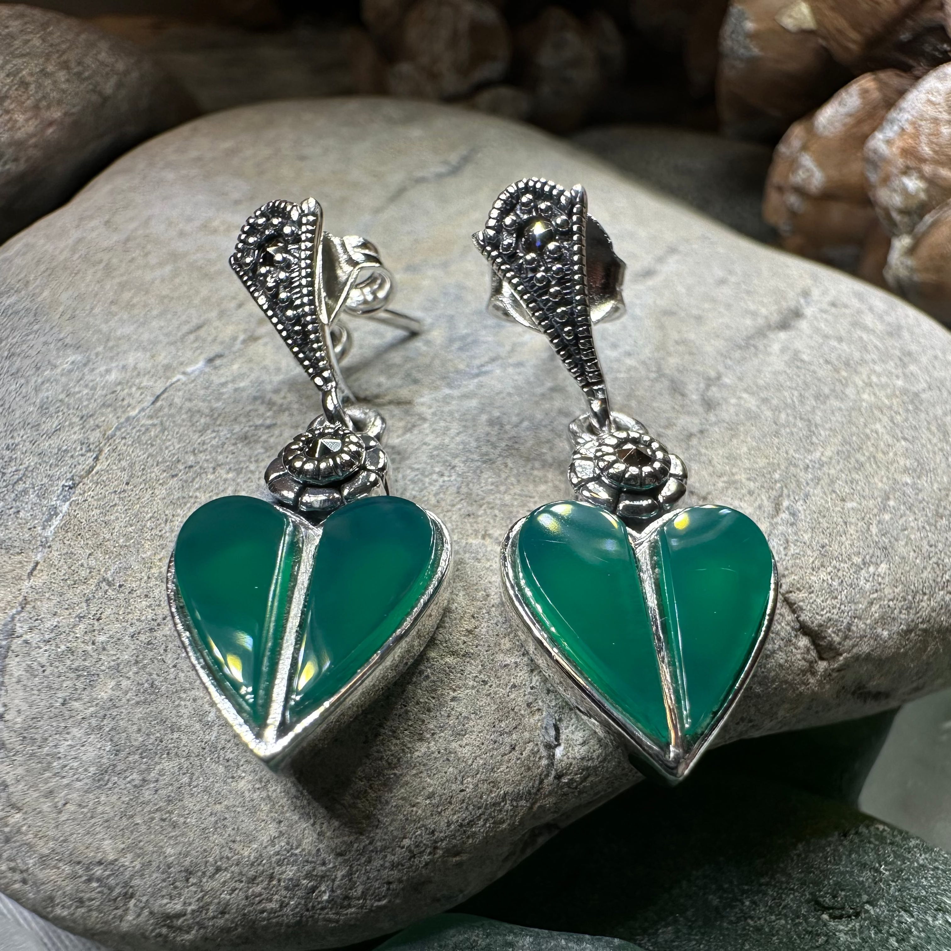 Aubrina Celtic Heart Earrings