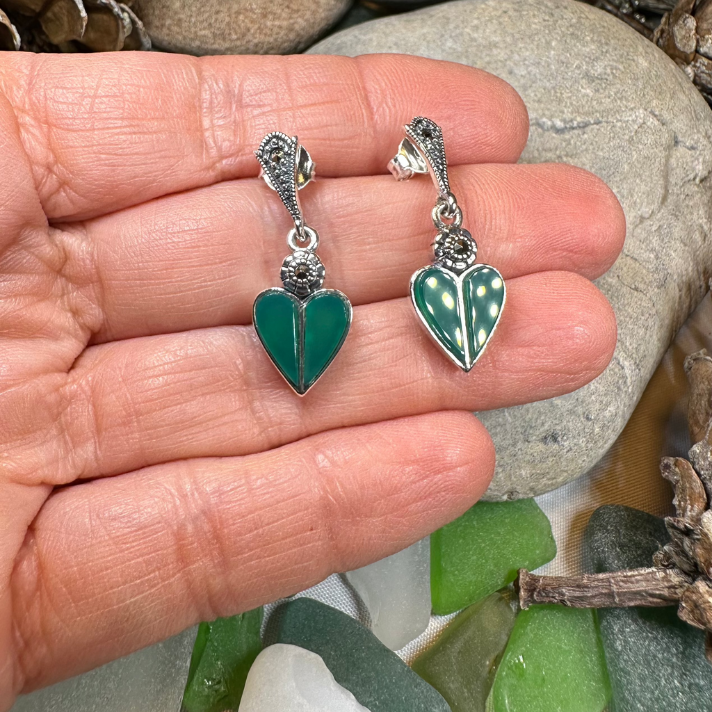 Aubrina Celtic Heart Earrings