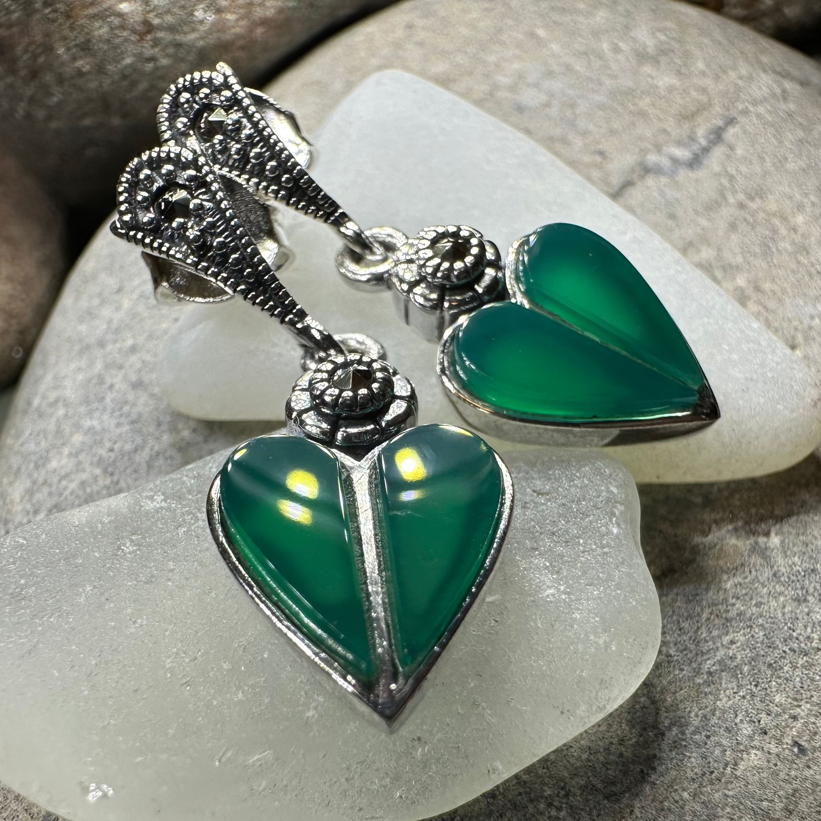 Aubrina Celtic Heart Earrings