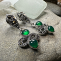 Infinity Knot Marcasite Post Earrings