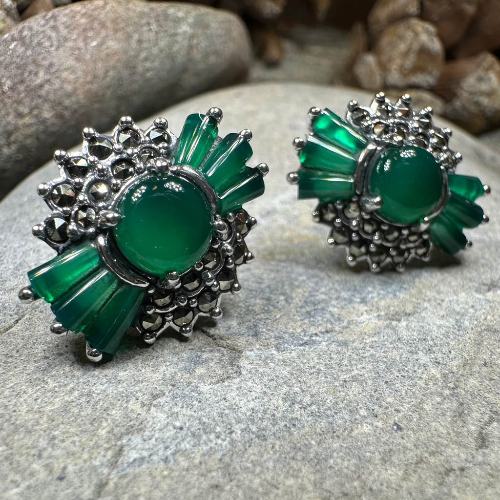 Celtic Bloom Marcasite Earrings