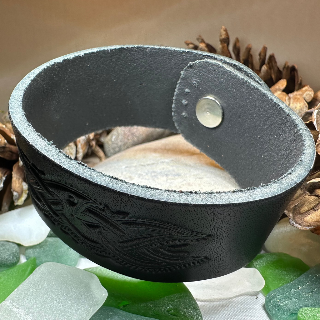 Celtic Legend Leather Cuff Bracelet