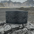 Celtic Warrior Leather Cuff Bracelet