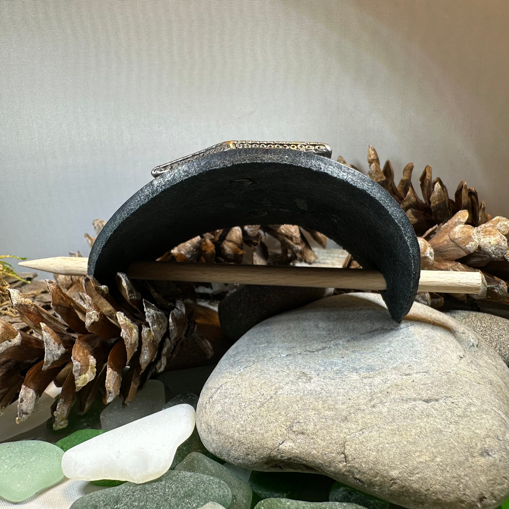 Thor's Hammer Leather Hair Slide for Women