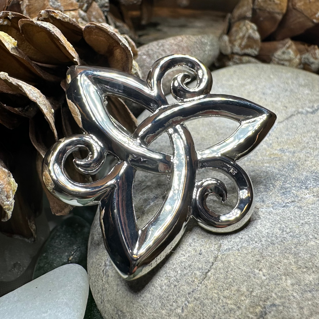 Ritona Celtic Spiral Brooch